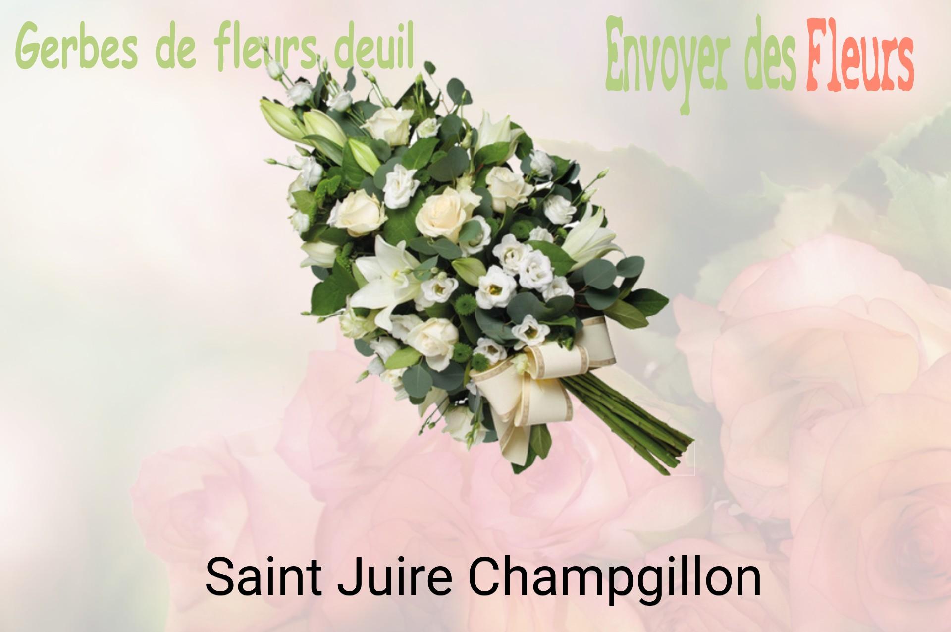 Gerbe de fleurs de deuil livrée à Saint-Juire-Champgillon